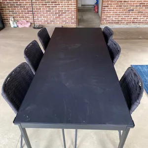 IKEA Tegelön Table and Chair Set, Black, 2019