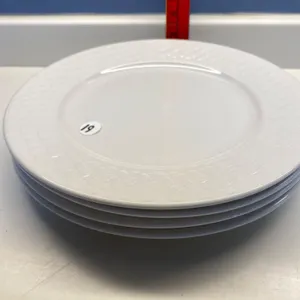 Four Pfaltzgraff Weave Pattern Plates