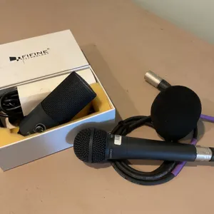 Microphones: Behringer XM8500 Dynamic Microphone and FIFINE USB Condenser Microphone