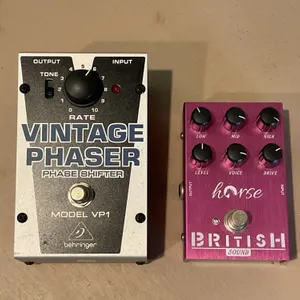 Behringer Vintage Phaser VP1 and Horse British Sound Effects Pedals