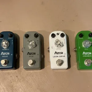Four Azor Mini Guitar Pedals, Various Effects