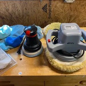 Dual Electric Polishing Machines with Accessories by Wells Stanton and Vaper
