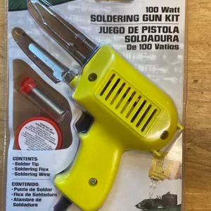 100 Watt Yellow Soldering Gun Kit by Toolman, Model 85369