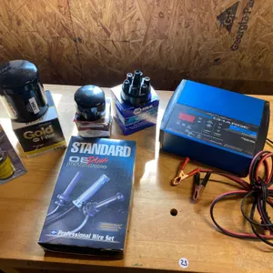 Automotive Parts Lot with Schumacher SpeedCharge Charger and Assorted Components