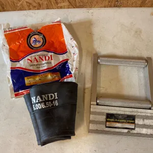 Haul-Master Wheel Cleaning Stand and Nandi Rubber Inner Tubes