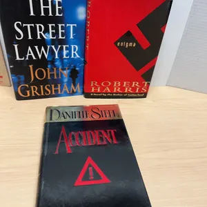Three Hardcover Novels by Grisham, Harris, and Steel
