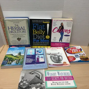Health, Diet, Travel, and Mathematics Books Lot