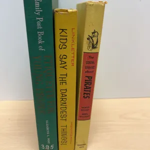 Three Hardcover Books: Etiquette, Humor, and Pirates
