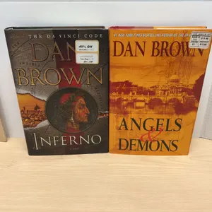 Dan Brown Inferno First Edition and Angels & Demons Hardcover