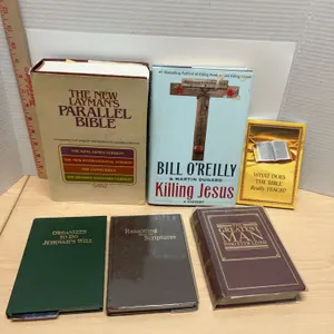 6 Christian Books Including Bibles and Theology