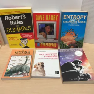 6 Assorted Nonfiction Softcover Books Mixed Subjects