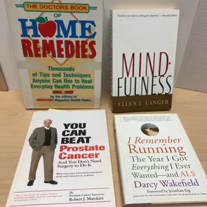 4 Health, Wellness, and Memoir Hardcover Books