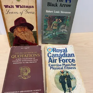 4 Assorted Paperbacks Poetry Prose Quotes Exercise