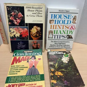 Four Gardening and Household Reference Books