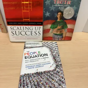 Three Education and Innovation Hardcover Books Assorted Titles
