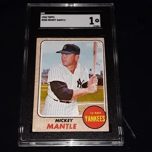 1968 Topps Mickey Mantle SGC 1
