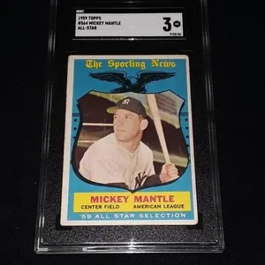 1959 Topps Mickey Mantle SGC 3