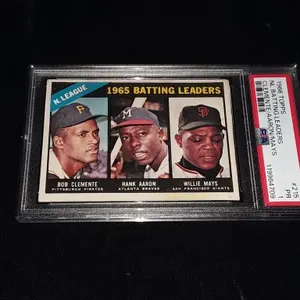 1966 Topps R.Clemente/H.Aaron/W.Mays PSA 1