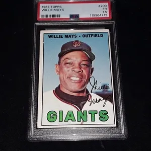 1967 Topps Willie Mays PSA 1.5