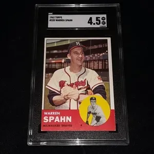1963 Topps Warren Spahn SGC 4.5