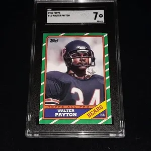 1986 Topps Walter Payton SGC 7