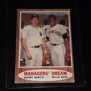 1962 Topps Mickey Mantle & Willie Mays
