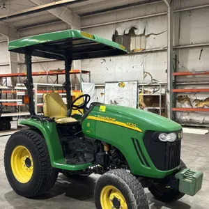 2013 John Deere 3520 compact utility tractor. Features eHydro transmission, 4WD MFWD, ROPS with canopy, 3-point hitch with ball mount receiver, mid-mo