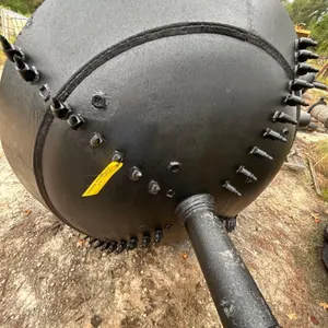 72" barrel reamer. Features welded steel construction, carbide cutting teeth, integrated fluid nozzles, and central shaft.