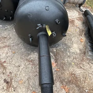 40" barrel reamer. Features integrated cutter teeth and threaded shaft connections.