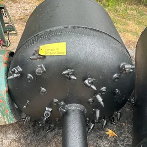 40" barrel reamer. Features welded carbide bullet teeth, integrated fluid ports, and threaded connection shaft.