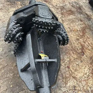 36" TCI reamer. Features tungsten carbide insert (TCI) roller cones and welded steel body construction. Finished in black.
