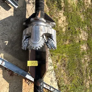 24" TCI rock reamer. Features tungsten carbide insert roller cones and integral stabilizer flutes for horizontal directional drilling. 24" Dia.