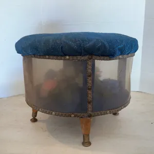 Vintage Stool With Flowers