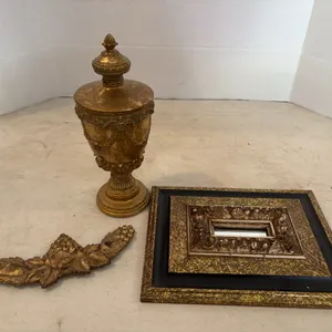 Mirror, Goblet, And Wall Decor
