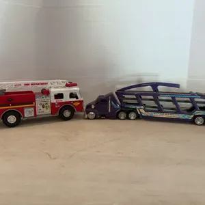 Hot Wheels Car Hauler And Tonka Fire Truck