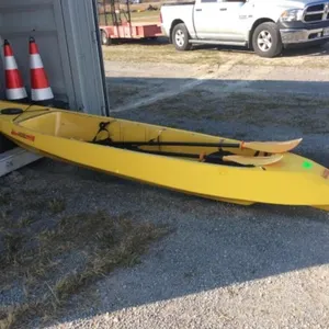 12 ft. clear floor kiwi kayak, includes paddles,