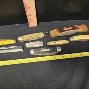 7 folding knifes, vintage, promo