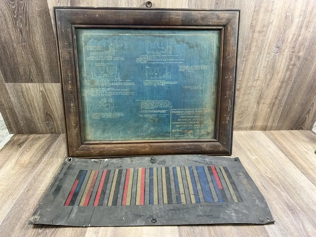 Pennsylvania Railroad Blueprint & Indicator Plate