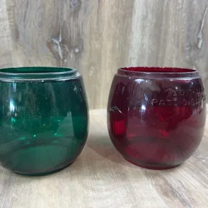 Dietz Little Wizard Lantern Globes, Red & Green