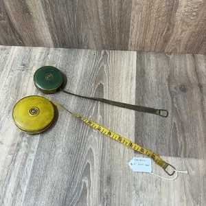 Brass Cased Cloth Measuring Tapes, 2 Pieces