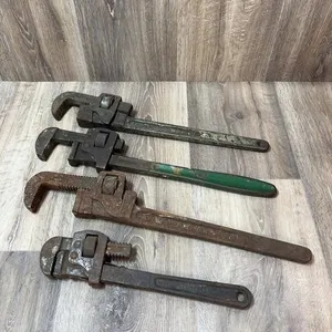 Four Forged Steel Adjustable Pipe Wrenches