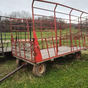 Hay rack wagon