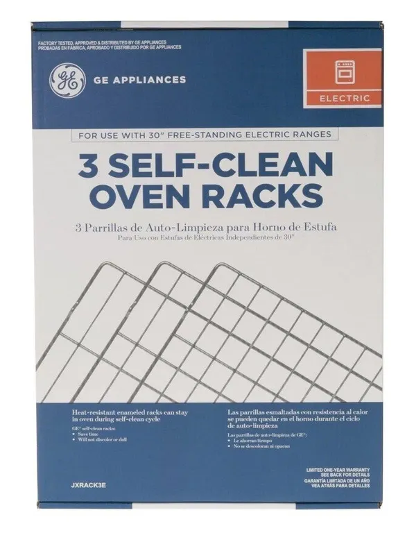 GE Appliances JXRCK3E Self-Clean Oven Racks 3pk
