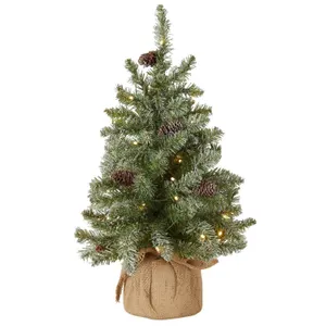 National Tree Company 2ft Pre-Lit Flocked Tree