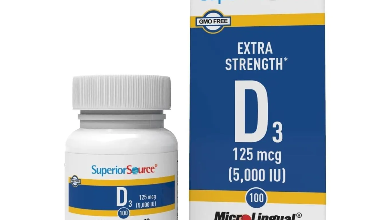 Superior Source Vitamin D3 5000 IU 100ct