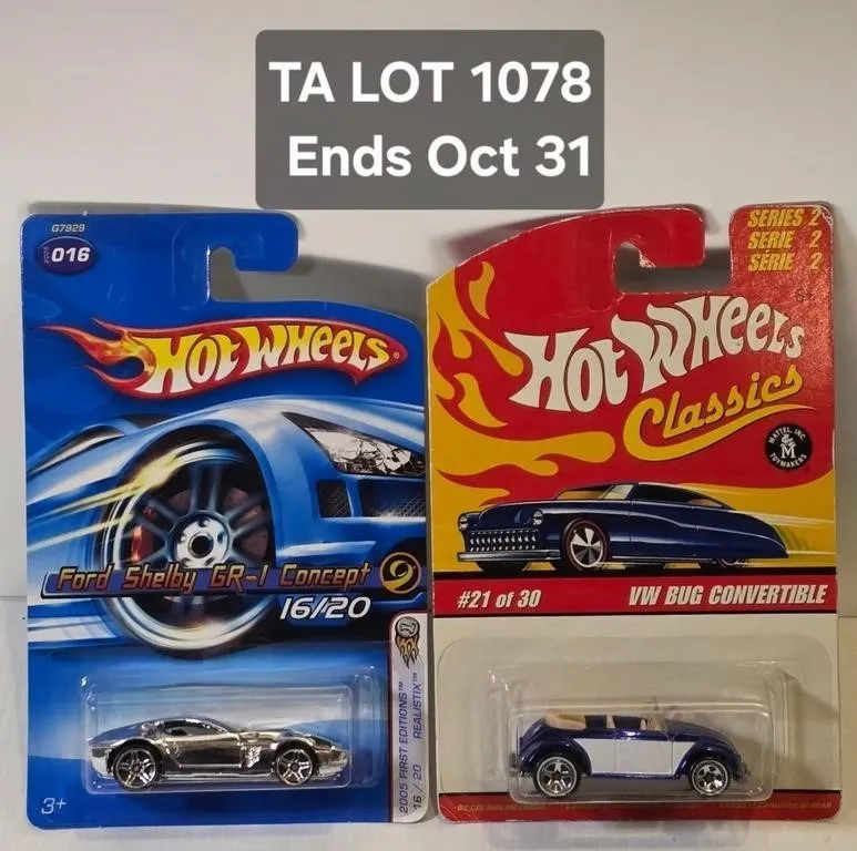 Hot Wheels Shelby GR-1 & Classics VW Bug
