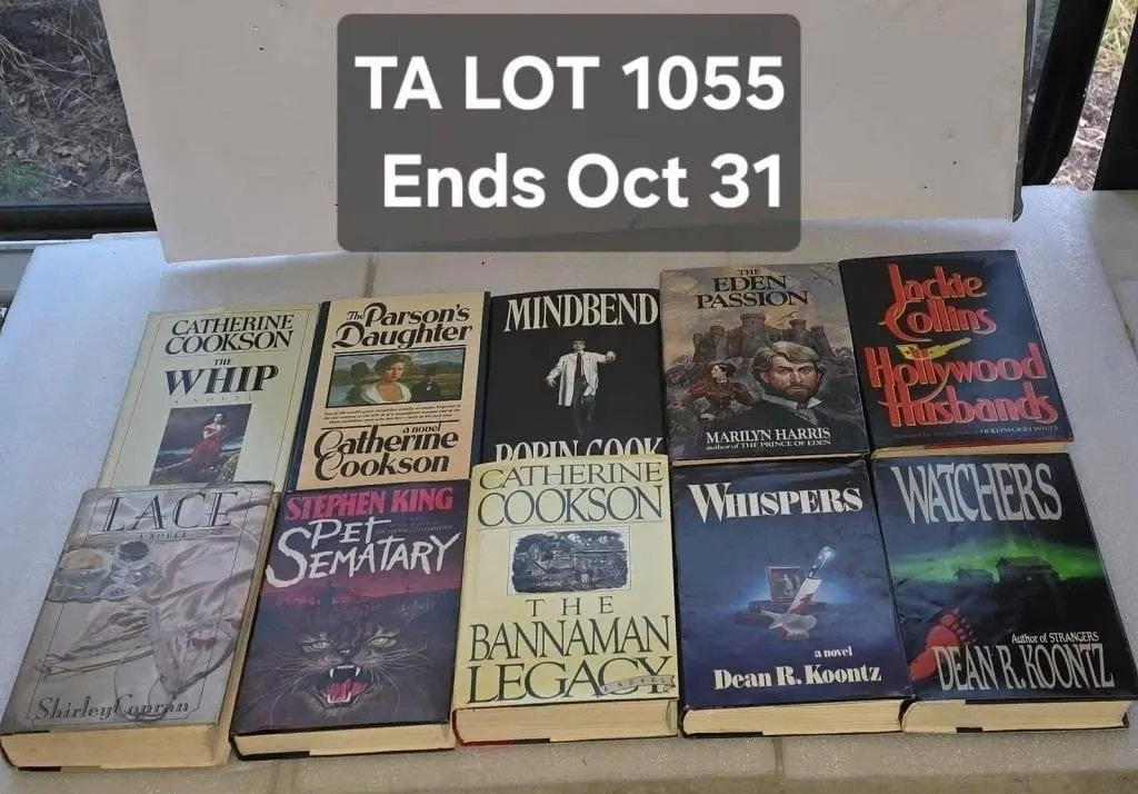 Vintage Hardcover Book Lot - Koontz, King, Cookson