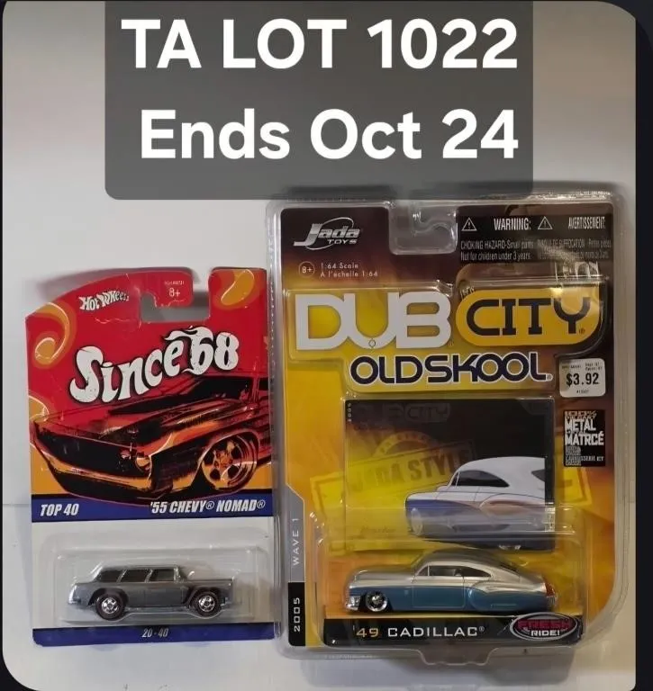 Hot Wheels '55 Chevy Nomad & Jada Dub City '49