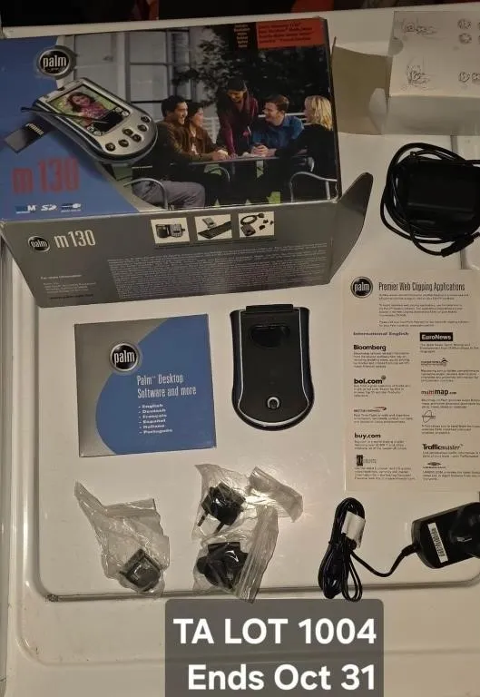 Palm m130 PDA with Box and Accessories