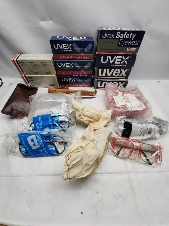 Uvex Safety Glasses Lot with Cases
